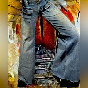 We the free super wide elephant bottom jeans worn 1 time